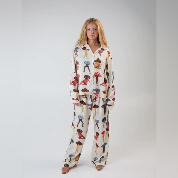Mershy Other - MERSHY Magic Mushroom Print Pajama Set NWT